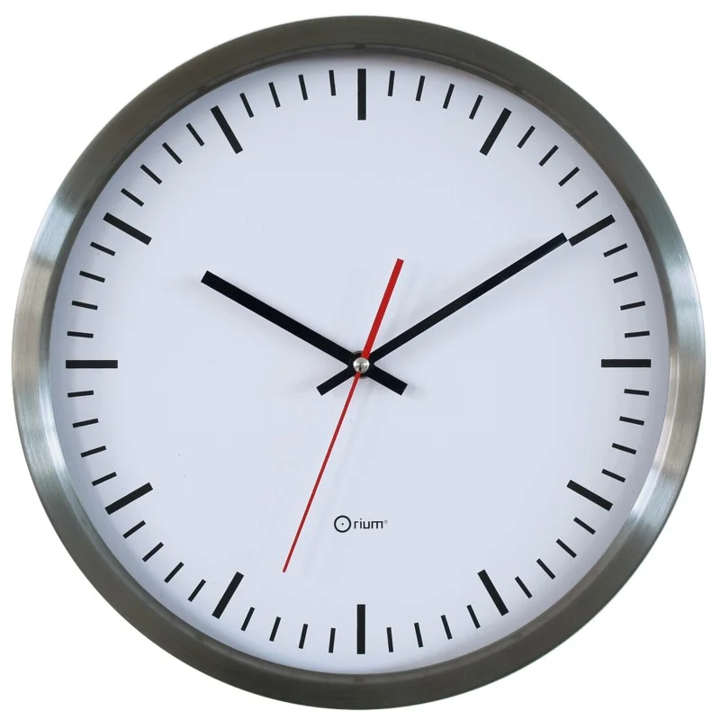Horloge inox gare Ø35