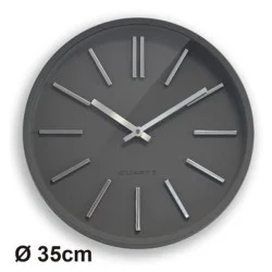 Horloge silencieuse Goma Ø35 gris