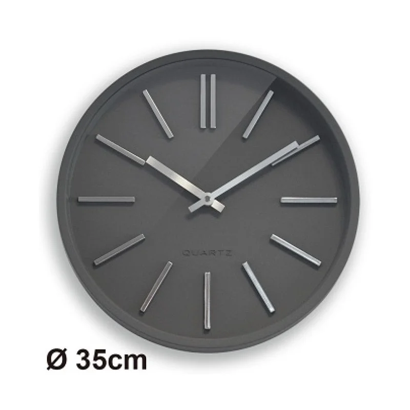 Horloge silencieuse Goma Ø35 gris