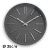 Horloge silencieuse Goma Ø35 gris