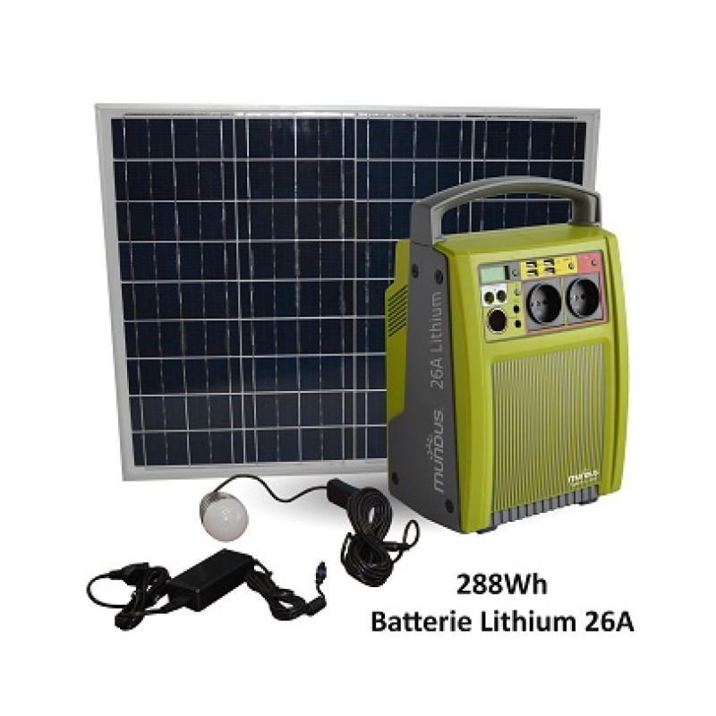 WXMLLZLD Lampe Solaire d'urgence Portable Peut Être Utilisée comme Banque  d'alimentation Batterie Au Lithium 3000mah Panneau Solaire en Silicium