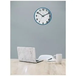 Horloge silencieuse Abylis Ø30cm - bleu canard