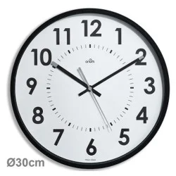 Horloge silencieuse Abylis Ø30cm - noir