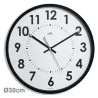 Horloge silencieuse Abylis Ø30cm - noir