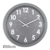 Horloge géante silencieuse Imperia Ø55cm grise