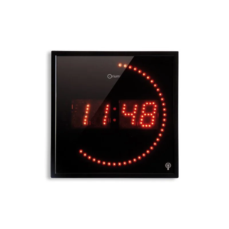 Horloge à LED rouge radio-contrôlée